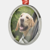 Ornement En Métal Golden Labrador En Réarview Mirror (Gauche)