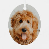 Ornement En Métal Goldendoodle Chien chiot (Verso)