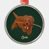 Ornement En Métal Goldie Doodle (Devant)