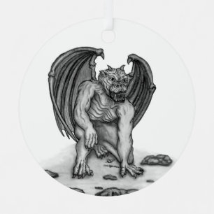 Ornement En Métal Golem Gargoyle