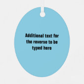 Ornement En Métal Golf Swing - texte golfer à customiser sur n'impor (Verso)