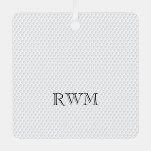 Ornement En Métal Golfer INITIAL PHOTO Golf Memorial Keepsaké