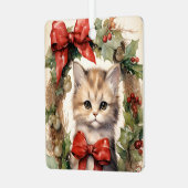 Ornement En Métal Gorgeous Kitten  Christmas  (Avant gauche)