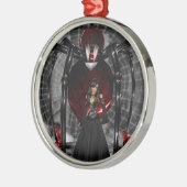 Ornement En Métal Goth Black Spider Round Orament (Gauche)