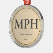 Ornement En Métal Graduation en or simple élégamment (Gauche)