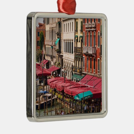 Ornement En Métal Grand Canal de Venise Italie avec gondole (Droite)