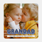 Ornement En Métal Grand Homme Mythe Légende Photo Noël (Verso)