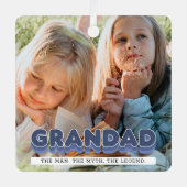 Ornement En Métal Grand Homme Mythe Légende Photo Noël (Recto)