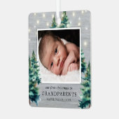 Ornement En Métal Grand-parents rustiques Arbre de Noël (Avant gauche)