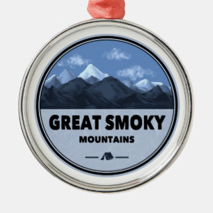 Ornement En Métal Grand Smoky Mountains Camping