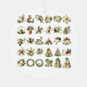 Ornement En Métal Grandma Christmas Ornament With a Baby Sonogram (Verso)