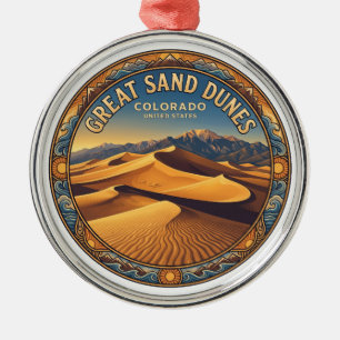 Ornement En Métal Great Sand Dunes National Park Mosca Colorado