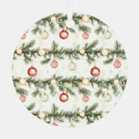 Ornement En Métal Green Pine Tree Christmas (Verso)