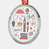 Ornement En Métal Griffonnages de Londres (Gauche)