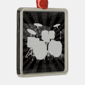 Ornement En Métal Grunge Drums Black Burns (Droite)