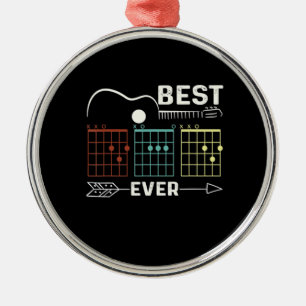 Ornement En Métal Guitariste Meilleur papa Jour d'anniversaire