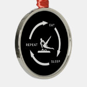 Ornement En Métal Gymnastique Artistique Masculine Manger Dormir Rép (Droite)