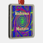 Ornement En Métal Hakuna Matata - Conception de tourbillons aux coul (Droite)
