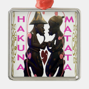 Ornement En Métal Hakuna Matata Hakunamatata