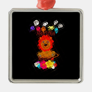 Ornement En Métal Hakuna Matata mignon bébé lion roi conception