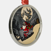 Ornement En Métal Hallow Rustic Holiday Claus (Droite)