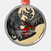 Ornement En Métal Hallow Rustic Holiday Claus (Devant)