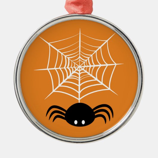 Ornement En Métal Halloween Spider Web (Devant)
