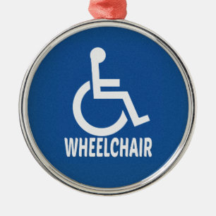 Ornement En Métal Handicap Fauteuil roulant