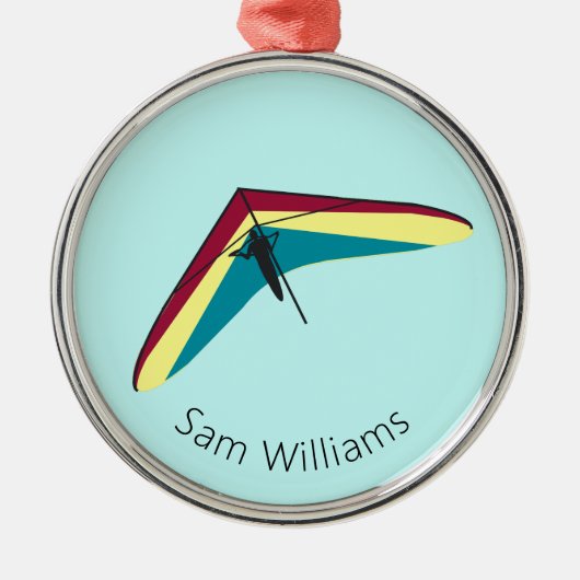 Ornement En Métal Hang Gliding (Devant)