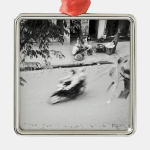 Ornement En Métal Hanoi Vietnam, moto dans le vieux Hanoi