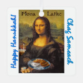 Ornement En Métal Hanoukka heureuse de Mona Latke (Recto)