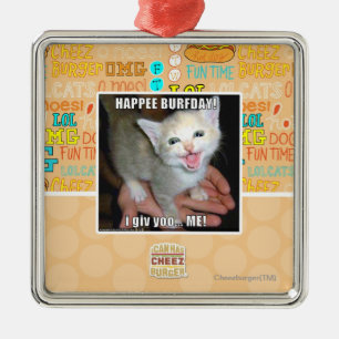 ORNEMENT EN MÉTAL HAPPEE BURFDAY !