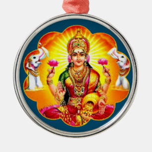 Ornement En Métal Happy diwali Gift Ideas Hindu Goddess lakshmi