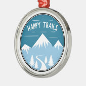 Ornement En Métal Happy Trails Randonnée (Gauche)