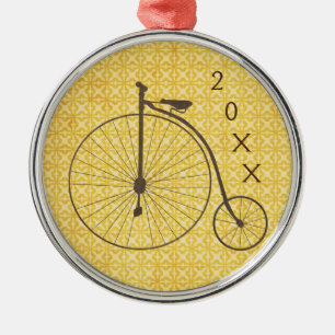 Ornement En Métal Haute bicyclette métallique vintage d'antiquité 