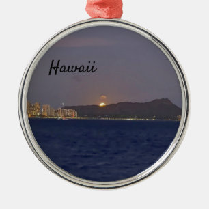 Ornement En Métal Hawaii Supermoon Sunset Croisière Lune Montée
