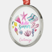 Ornement En Métal Hello Summer (Gauche)