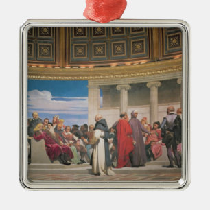 Ornement En Métal Hémicycle : Artistes de tous les âges, détail du