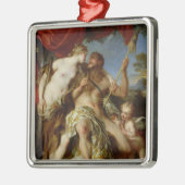 Ornement En Métal Hercule et Omphale, 1724 (Gauche)