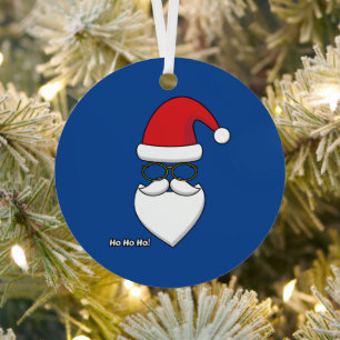 Ornement En Métal Ho Ho Ho Santa Claus