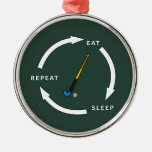 Ornement En Métal Hockey de terrain Dormir Répéter le ventilateur de