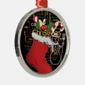 Ornement En Métal HoHoHo ! Joyeux Noël et une bonne année (Droite)