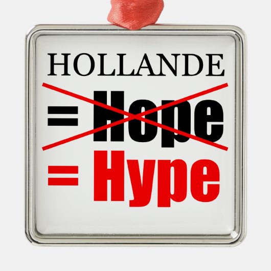 Ornement En Métal Hollande Not Hope = Hype ! ! ! ! ! ! ! ! ! ! ! ! ! (Devant)