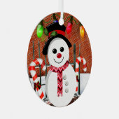 Ornement En Métal Holly Jolly Snowman (Avant droite)
