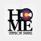 Ornement En Métal HOME Steamboat Springs Colorado (Recto)