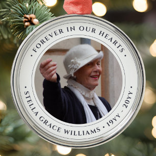 Ornement En Métal Hommage au Mémorial Photo