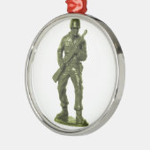 Ornement En Métal Homme vert d'armée (Gauche)