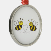 Ornement En Métal Honey Bees with Heart (Droite)