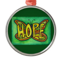 Hope Butterfly Word Cadeau de vacances