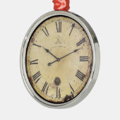 Ornement En Métal Horloge vintage (Gauche)